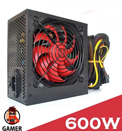 Platoon PL-9264 600W Kutulu Power Supply 12CM ürün görseli 1