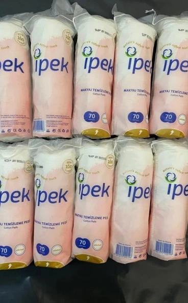 İpek Makyaj Temizleme Pamuğu 70adet X 10 Paket ürün görseli 1