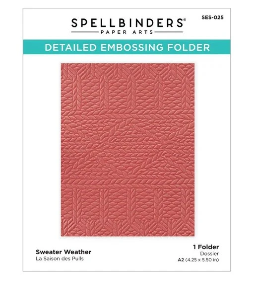 Spellbinders Monoline Sweater Weather Kabartma Klasörü SES-025 ürün görseli 1