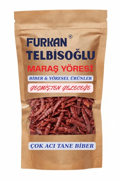 Çok Acı Tane Biber (Katkısız,Yöresel) 75GR Maraş Yöresi ürün görseli 1