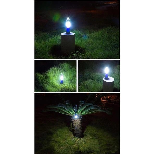 Naturehike 3IN1 MultiFonksiyonel LED Kamp Lambası Mavi - Resim 5