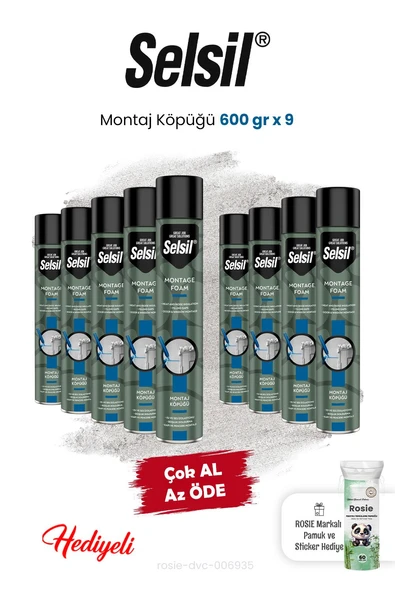 Montaj Köpüğü 9 x 600 gr ve Rosie ürün görseli 1