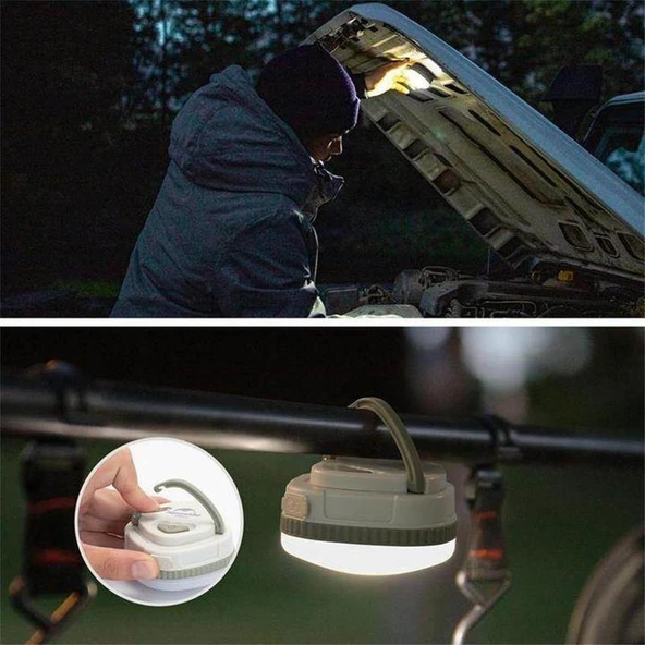 Naturehike D300 Led Kamp Lambası (3xAAA) Yeşil - Resim 9
