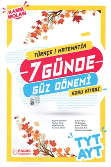 PALME TYT&AYT ( T-M ) 7 GÜNDE GÜZ DÖNEMİ SORU ürün görseli 1