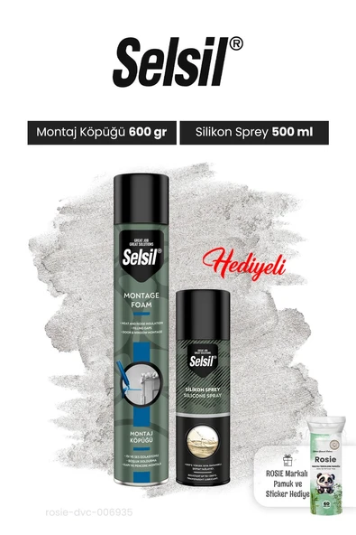 Montaj Köpüğü ve Silikon Sprey ve Rosie ürün görseli 1