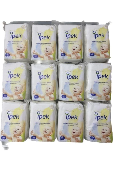 İpek maxi temizleme pamuğu 60 x12 paket ürün görseli 1