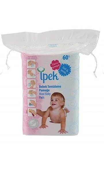 İpek Bebek Temizleme Pamuğu 60'lı 6 paket ürün görseli 1