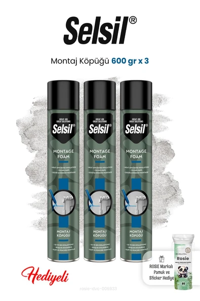 600 gr x 3 Montaj Köpüğü ve Rosie ürün görseli 1