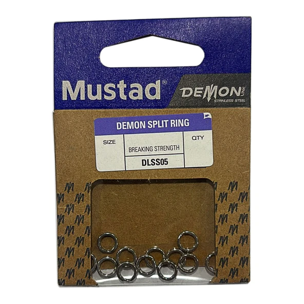 Mustad Demon Split Ring DLSS05 Halka  7 No - 27 Kg - 15 Adet ürün görseli 1
