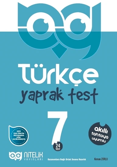 NİTELİK 7.SINIF TÜRKÇE YAPRAK TEST ürün görseli 1