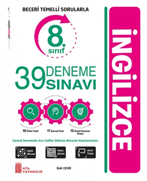8. Sınıf İngilizce Beceri Temelli Sorularla 39 Deneme Ata Yayıncılık ürün görseli 1