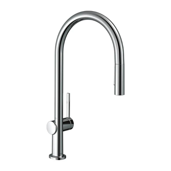 Hansgrohe Talis M54 Tek Kollu Eviye Bataryası 210, Çekilebilir El Duşu, 2jet Krom ürün görseli 1