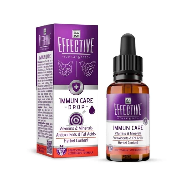 Delibon Effective Kedi Ve Köpek Takviye Bağışıklık Sistem Sağlığı 50 ML ürün görseli 1