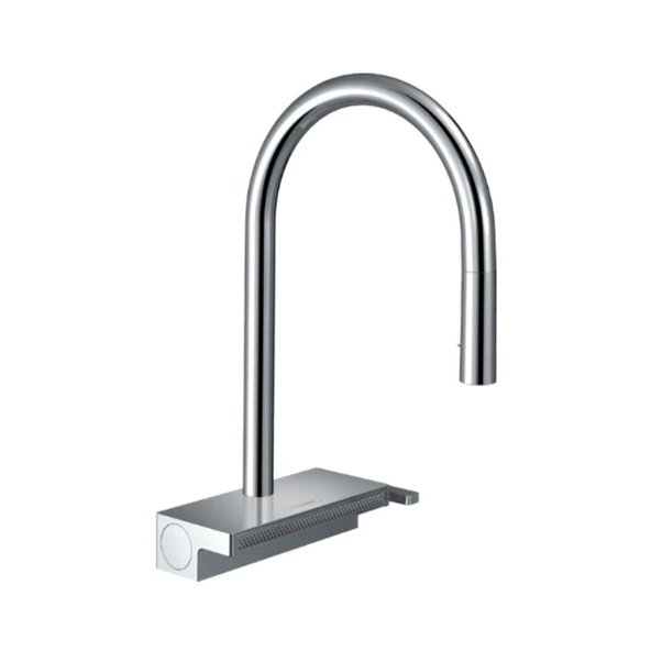 Hansgrohe Aquno Select M81 Tek kollu eviye Bataryası 170, çekilebilir el Duşu, 3jet, sBox Krom ürün görseli 1