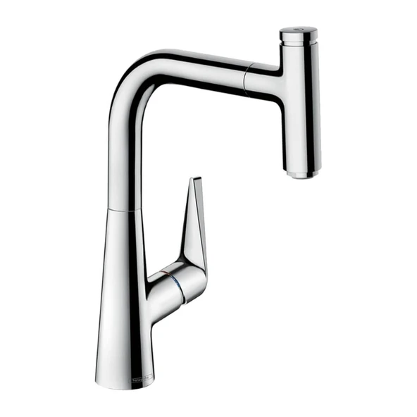 Hansgrohe Talis Select M51 Tek Kollu Eviye Bataryası 220, Çekilebilir Gaga, 1jet Krom ürün görseli 1