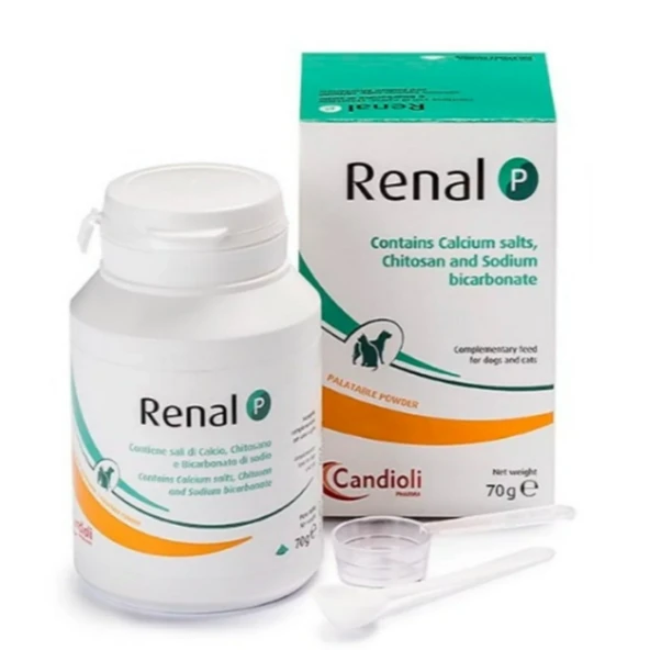 Candioli Renal P 70 gr - Kedi ve Köpek İçin Fosfor Bağlayıcı Böbrek Koruma Tozu ürün görseli 1