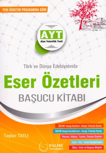 PALME AYT ESER ÖZETLERİ BAŞUCU KİTABI ürün görseli 1