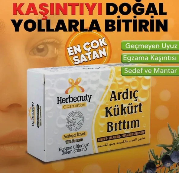 Herbeauty Ardıç Kükürt Bıttım Sabunu ürün görseli 1