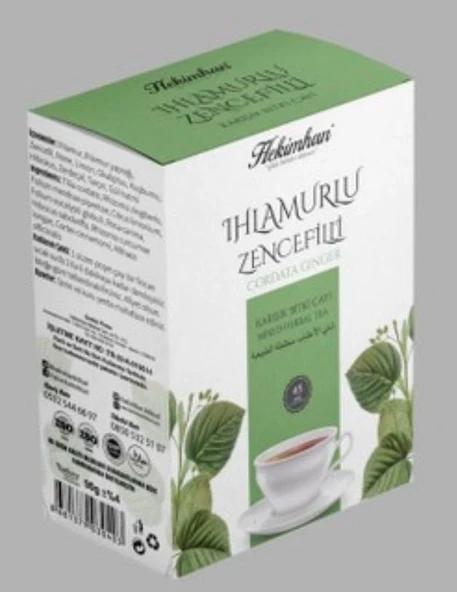 Hekimhan Ihlamurlu Zencefilli Çay 45 Süzen Poşet ürün görseli 1