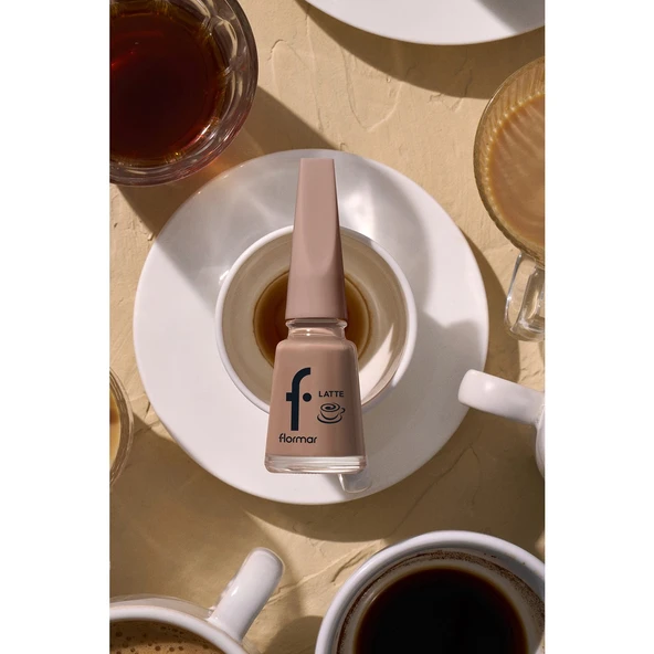 Flormar Oje No 002 Latte BARE MACCHIATO - Resim 4