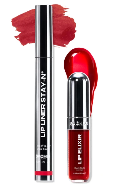 Sacheu Line & Shine Lip Duo Uzun Süre Kalıcı Dudak Şekillendirme ve Parlaklık Seti 2x3.5ML ürün görseli 1