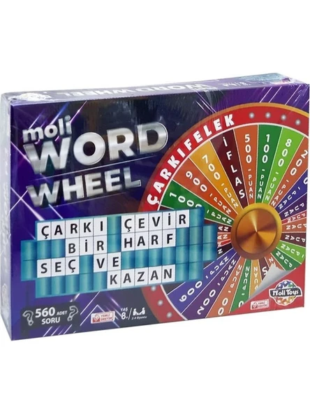 Moli Toys Çarkıfelek Oyunu Word Wheel Çarkı Felek Moli Çarkı Çevir ürün görseli 1