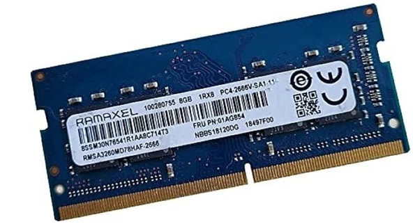 Ramaxel 8GB DDR4 2666MHZ SODIMM Notebook RAM (2EL) ürün görseli 1
