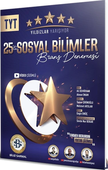 Yıldızlar Yarışıyor TYT Sosyal Bilimler 25 li Branş Denemesi ürün görseli 1