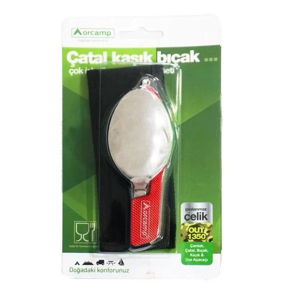 Orcamp Kamp Çatal Kaşık Bıçak Seti Out-1350 - Resim 4