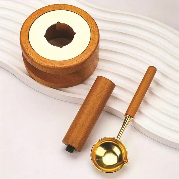 Sanat Temalı Mum Mührü Seti Sarı 1 - Resim 5