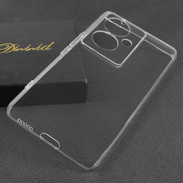 Realme Note 60 Kılıf İnce ve Esnek Şeffaf Süper Silikon - Resim 4