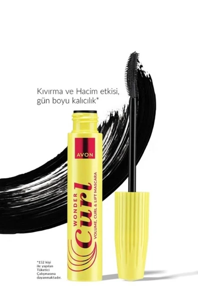 Wonder Curl Hacim Kıvırma ve Kaldırma Etkili Maskara Blackest Black ürün görseli 1