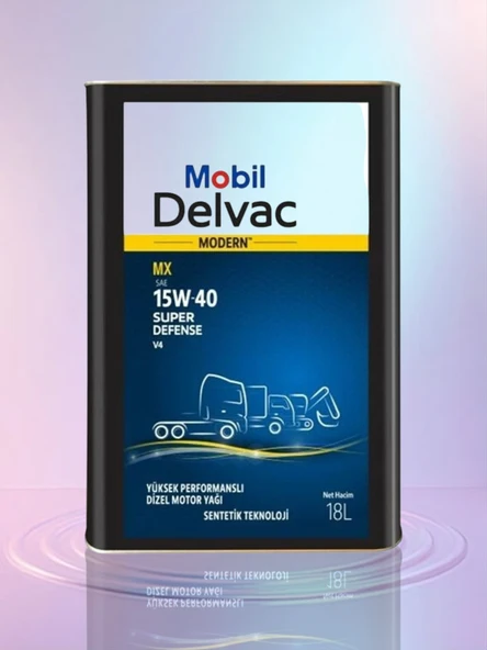 Mobil Delvac Modern Mx Super Defense V4 15W40 Motor Yağı 18LT 2026 üretim ürün görseli 1