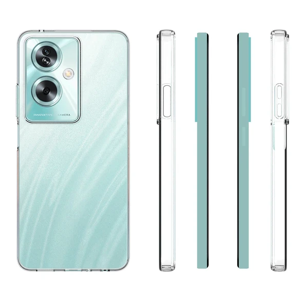 Realme Note 60 Kılıf İnce ve Esnek Şeffaf Süper Silikon - Resim 3