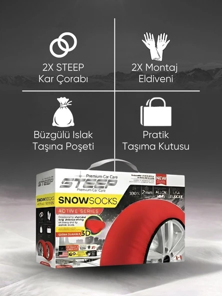 STEEP Kar Çorabı - Active Series  S - Resim 3