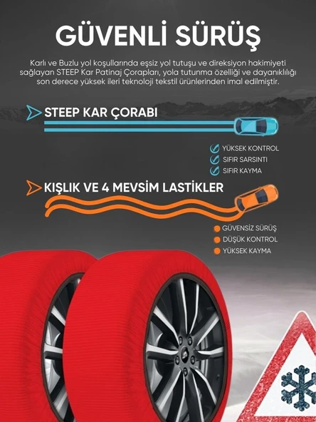 STEEP Kar Çorabı - Active Series  S - Resim 5