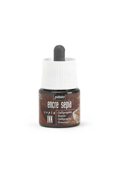 Pebeo Akrilik Kaligrafi Desen Mürekkebi Sepia 45ml ürün görseli 1