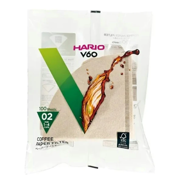 Hario V60 02 Filtre Kahve Kağıdı 100'lü ürün görseli 1