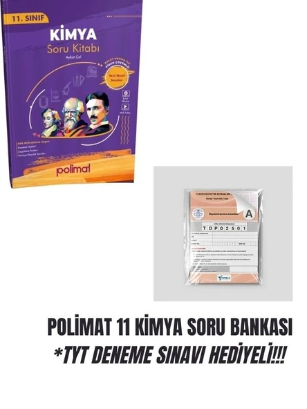 POLİMAT 11 KİMYA SORU BANKASI *TYT DENEME SINAVI HEDİYELİ!!! ürün görseli 1