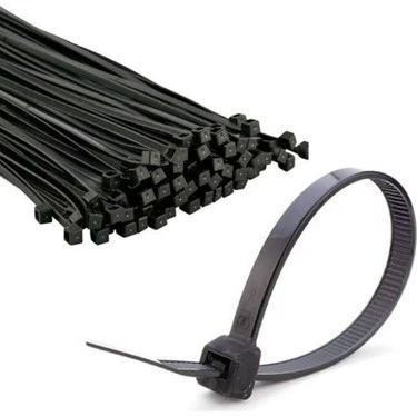 Kablo Bağı (Cırt Kelepçe) Siyah 7.5x450 MM (100Adet) ürün görseli 1
