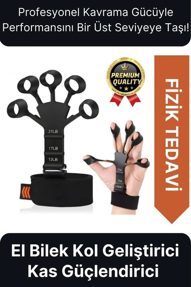 Premium Fizik Tedavi Silikon El Bilek Parmak Kas Kol Güçlendirici Geliştirici Egzersiz Lastik Kayışı ürün görseli 1