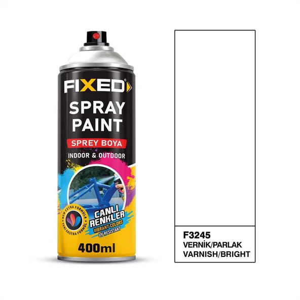 SGS Fıxed Parlak Vernik Akrilik Sprey Boya 400 ml F3245 ürün görseli 1