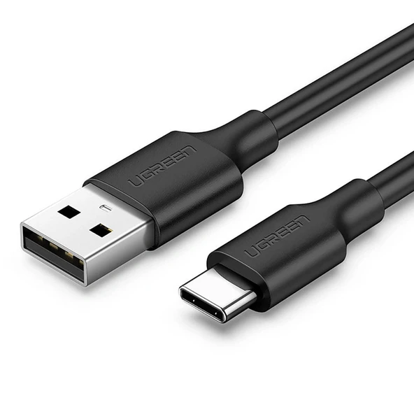 UGREEN 60116 US287 QC 3.0 Hızlı Şarj USB-A to USB-C Hızlı Şarj Kablosu Siyah 1metre ürün görseli 1