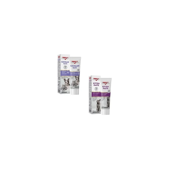 Bonacibo Gençlik ve Dinçlik Paketi Bonacibo 2'li Karma Bakım Seti: Kitten Paste (Yavru Kedi Vitamini) + Glucosamine Paste (Eklem Destek Macunu) ürün görseli 1