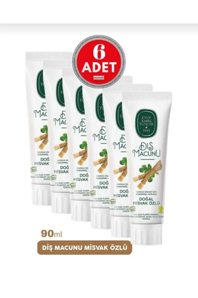 Eyüp Sabri Tuncer Misvak Özlü Diş Macunu 90 ml X 6 Adet ürün görseli 1