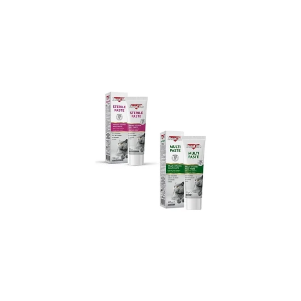 2'li Bakım Seti: Sterile Paste Kısırlaştırılmış Kedi Macunu ve Multi Paste Multivitamin (2 x 100G) ürün görseli 1