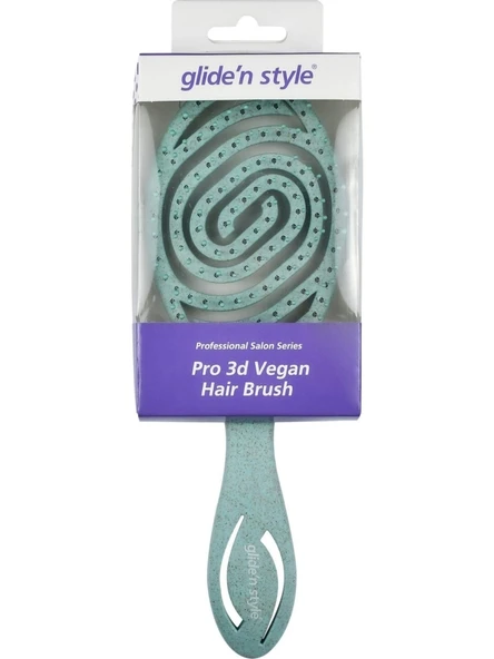 Glide'n Style Pro 3D Oval Saç Fırçası Vegan Malzeme ile Tüm Saç Tipleri için 3 B ürün görseli 1