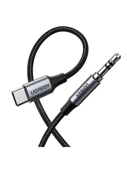 UGREEN 30633 AV143 Hi-Fi Stereo Ses USB-C to 3.5mm Aux Ses Kablosu Örgülü 1metre ürün görseli 1