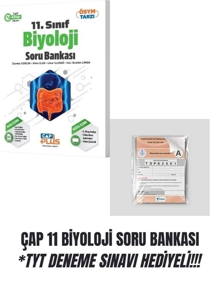 ÇAP 11 BİYOLOJİ SORU BANKASI *TYT DENEME SINAVI HEDİYELİ!!! ürün görseli 1