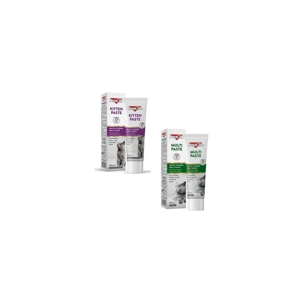 Yavru ve Yetişkin Kedi Vitamin Seti - Büyüme Desteği ve Bağışıklık Güçlendirici (Kitten & Multi) ürün görseli 1